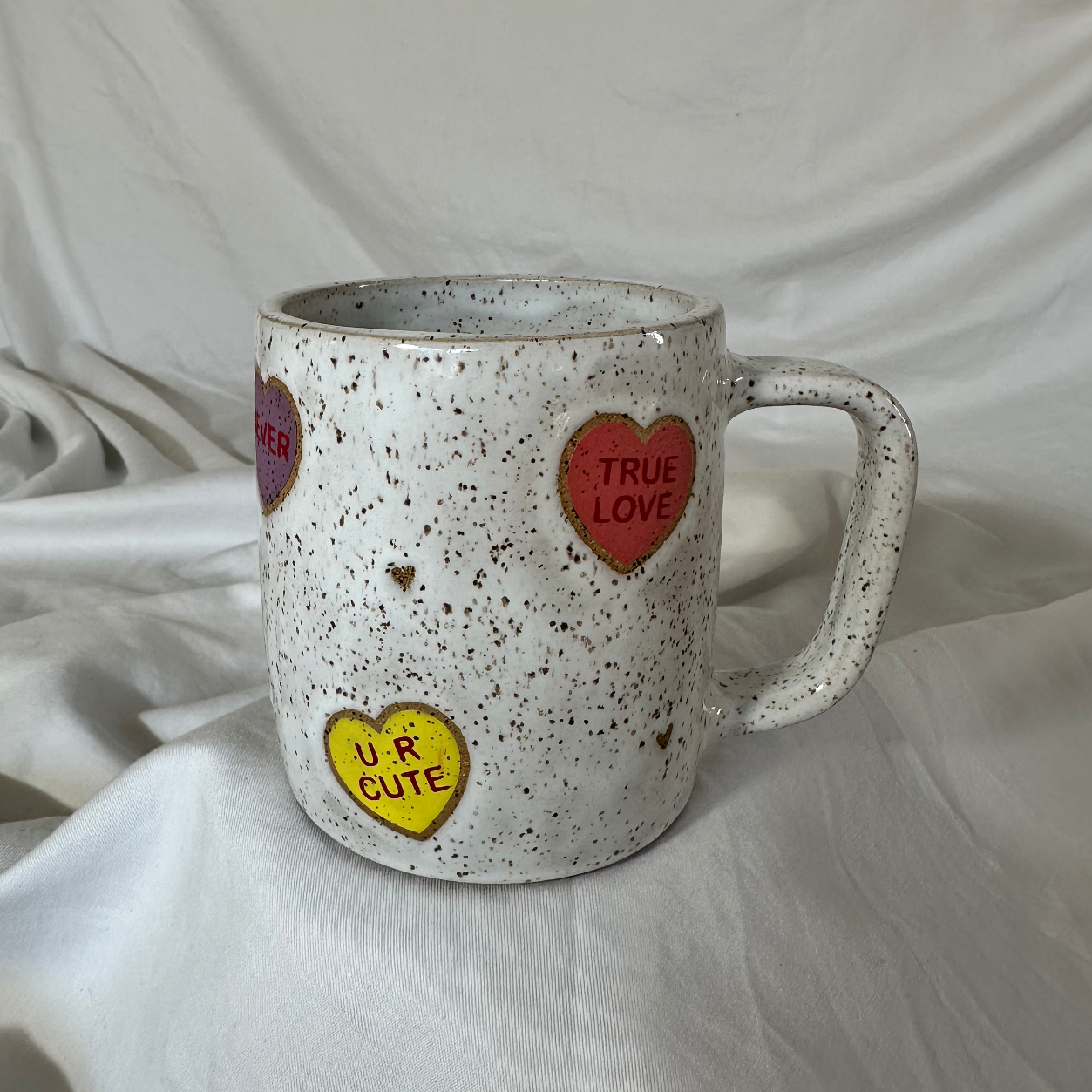 Candy Conversation Hearts Mug Rated PG