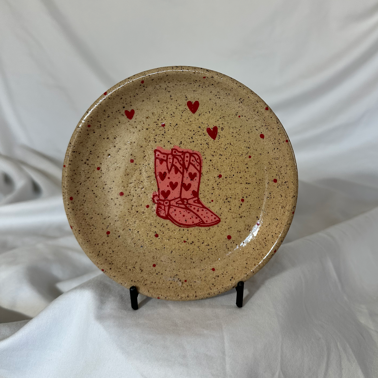 Cowgirl Heart Boots Small Plate
