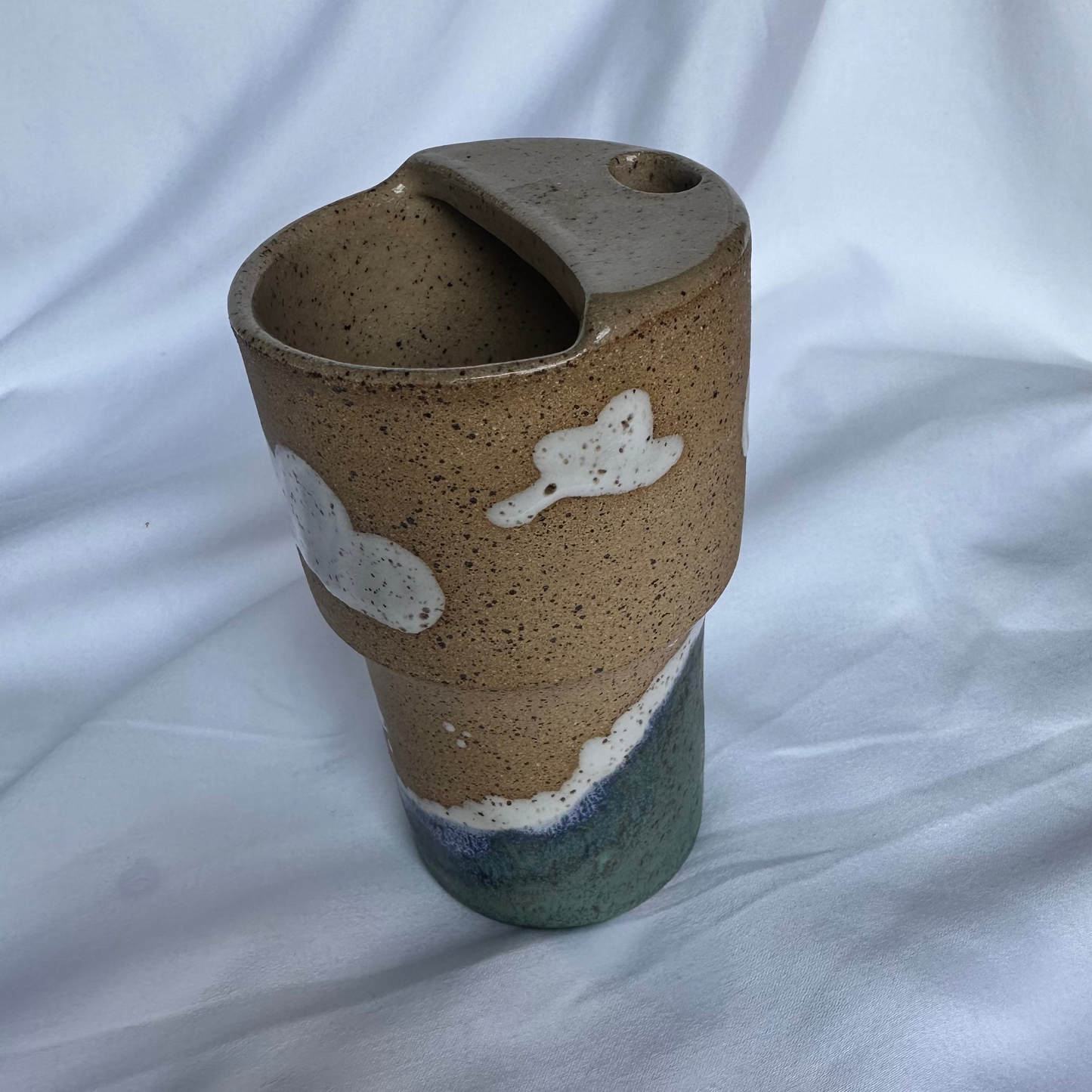 Ocean Waves & Clouds Travel Cup