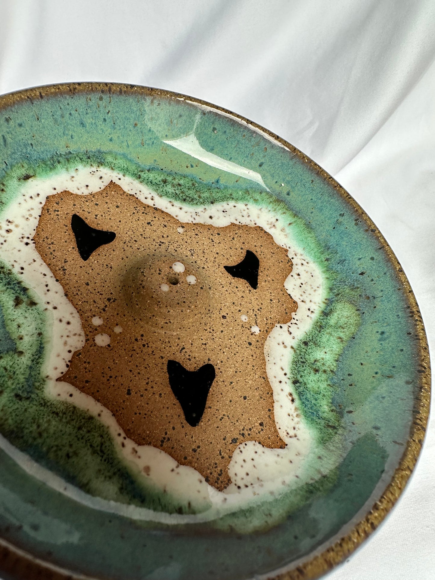 Turquoise Sea & Shark Tooth Incense Dish
